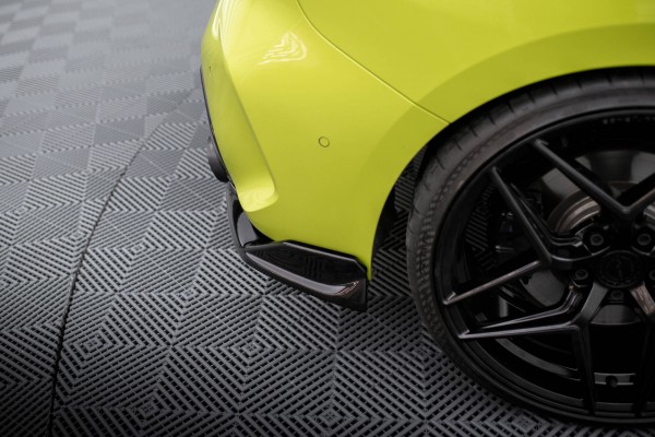 Heck Ansatz Flaps Diffusor für V.8 BMW 1er M-Paket / M135i F40 schwarz Hochglanz