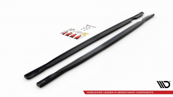 Seitenschweller Ansatz für V.1 für Volkswagen Golf R Mk8 schwarz Hochglanz