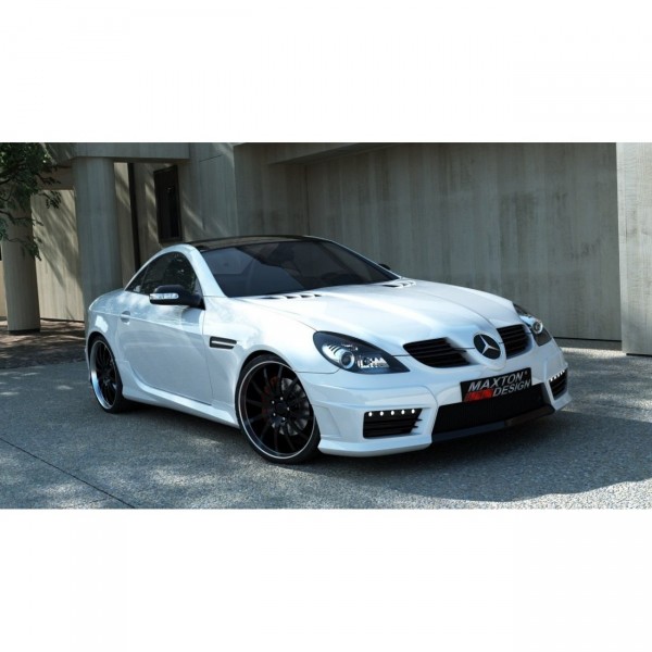 Front Stoßstange + Splitter + LED für MERCEDES SLK R171 AMG172 LOOK