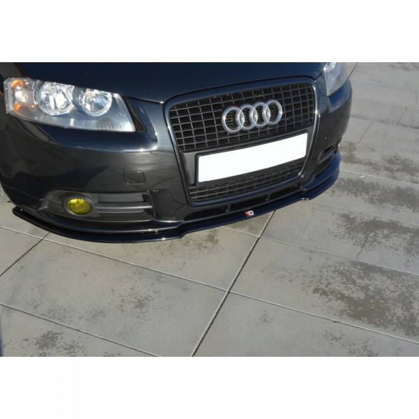 Front Ansatz für Audi A3 S-Line 8P schwarz Hochglanz