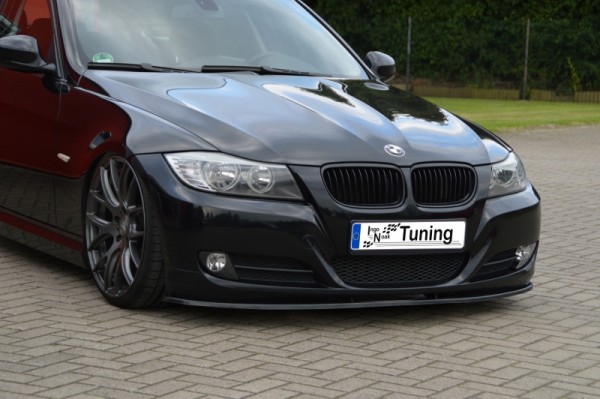 CUP Frontspoilerlippe aus ABS hochglanz schwarz BMW 3er E90/E91 Facelift Bj.: 09/2008- Limousine + T