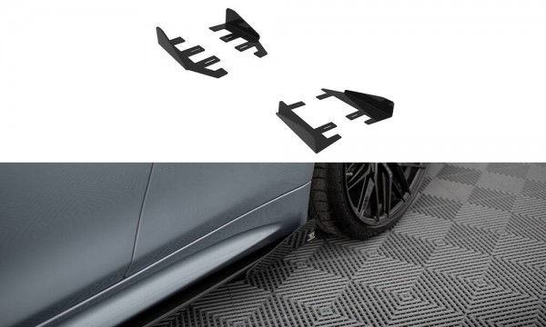Side Flaps für BMW 4er Coupe / Gran Coupe / Cabrio M-Paket F32 / F36 / F33 schwarz Hochglanz