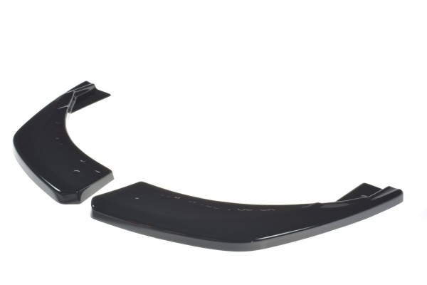 Heck Ansatz Flaps Diffusor für Audi Q8 S-line schwarz Hochglanz