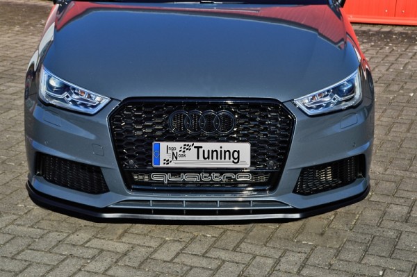 Cup Frontspoilerlippe aus ABS hochglanz schwarz Audi S1 (8X) + Sportback ab Bj.2014- 3 + 5 türer