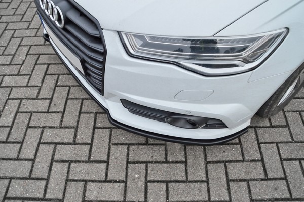 Cup Frontspoilerlippe aus ABS hochglanz schwarz Audi A6 + S6, 4G, C7 ab Bj.: 2014- Limousine + Avant