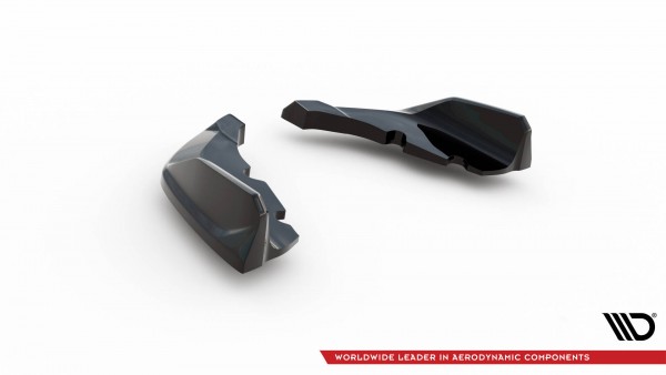 Heck Ansatz Flaps Diffusor für V.9 BMW 1er M-Paket / M135i F40 schwarz Hochglanz
