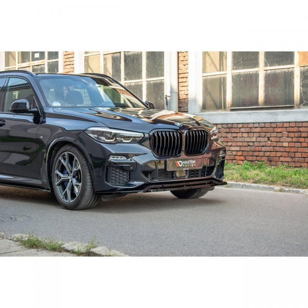 Front Ansatz passend für BMW X5 G05 M Paket schwarz Hochglanz