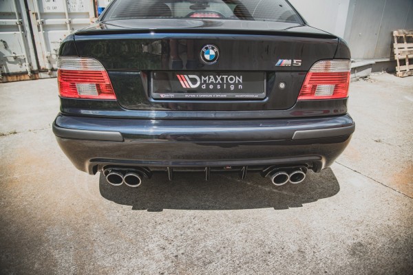 Diffusor Heck Ansatz für BMW M5 / 5 M-Paket E39 schwarz Hochglanz