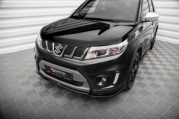 Front Ansatz V.1 für Suzuki Vitara S Mk2 schwarz Hochglanz