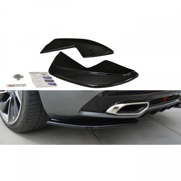 Heck Ansatz Flaps Diffusor für CITROEN DS5 schwarz Hochglanz