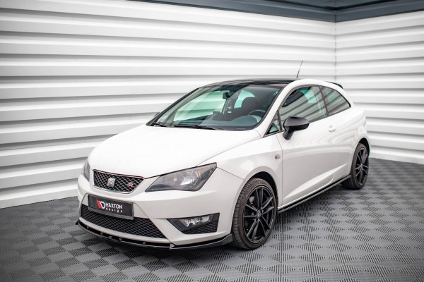 Front Ansatz V.2 für Seat Ibiza FR SC Mk4 Facelift schwarz Hochglanz