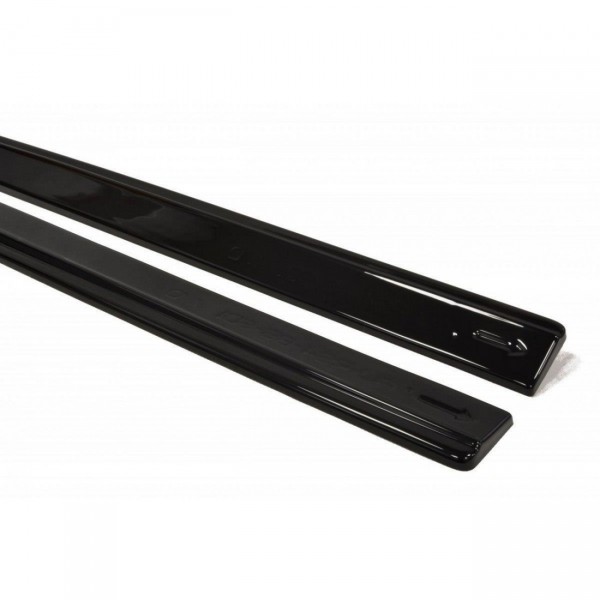 Seitenschweller Ansatz für AUDI RS4 B5 schwarz Hochglanz