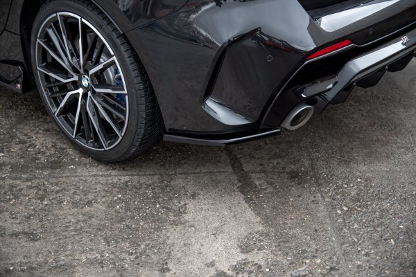 Heck Ansatz Flaps Diffusor V.3 für BMW 1er F40 M-Paket/ M135i schwarz Hochglanz