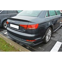 Heck Ansatz Flaps Diffusor für Audi A4 B9 S-Line schwarz Hochglanz Heck Ansatz Flaps Diffusor für Audi A4 B9 S-Line schwarz Hochglanz