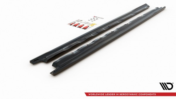 Seitenschweller Ansatz für V.1 für VW Golf 8 schwarz Hochglanz