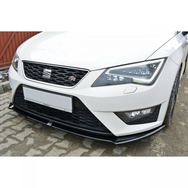 Front Ansatz für SEAT LEON III CUPRA / FR schwarz Hochglanz