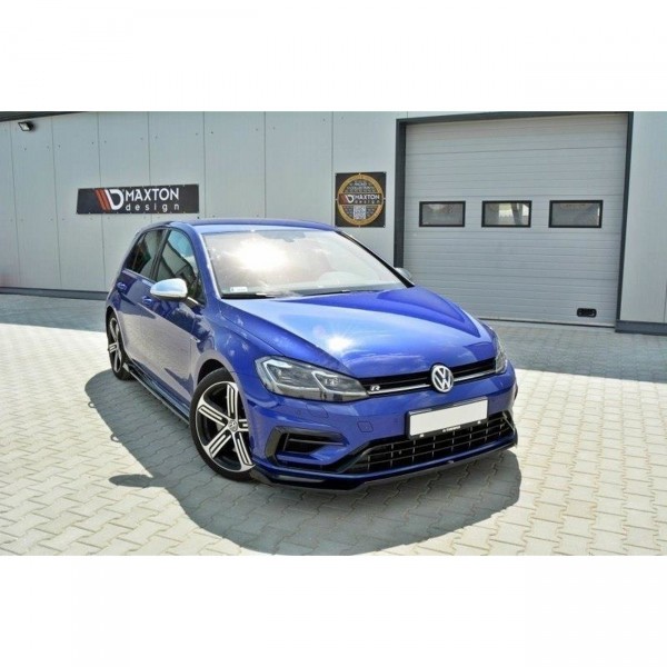 Front Ansatz passend für v.2 VW GOLF 7 R Facelift schwarz matt
