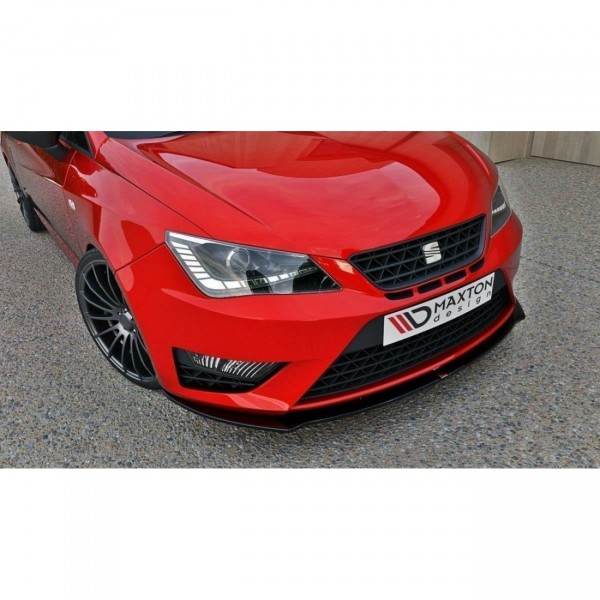 Front Ansatz für SEAT IBIZA IV CUPRA (6J) Facelift schwarz Hochglanz
