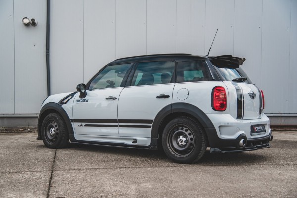 Seitenschweller Ansatz für Mini Countryman Mk1 JCW schwarz Hochglanz