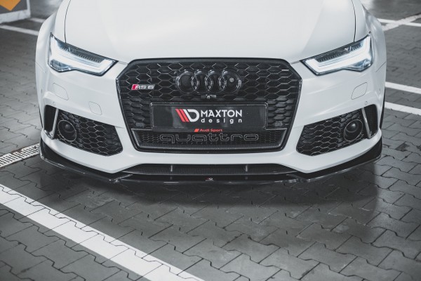 Front Ansatz V.4 für Audi RS6 C7 schwarz Hochglanz