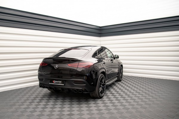Heck Ansatz Flaps Diffusor für Mercedes-AMG GLE Coupe C167 schwarz Hochglanz