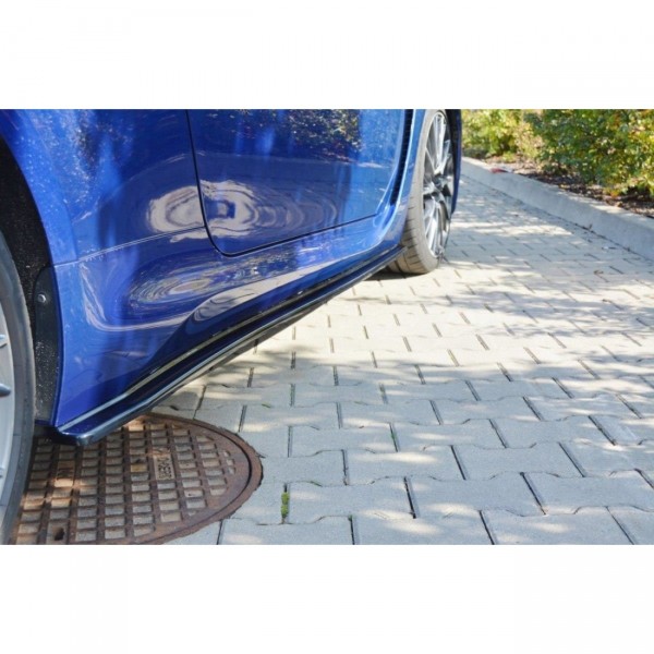 Seitenschweller Ansatz für Lexus RC F schwarz Hochglanz