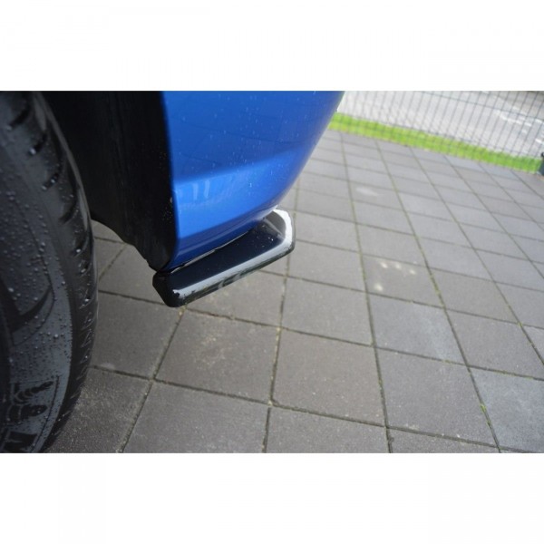 Heck Ansatz Flaps Diffusor für Audi Q2 Mk.1 schwarz Hochglanz