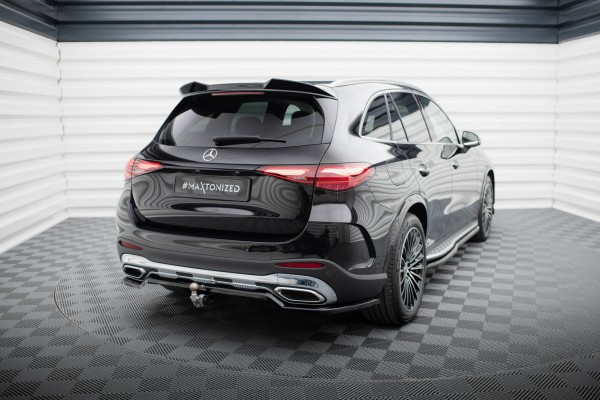 Mittlerer Diffusor Heck Ansatz DTM Look für Mercedes-Benz GLC AMG-Line X254 schwarz Hochglanz
